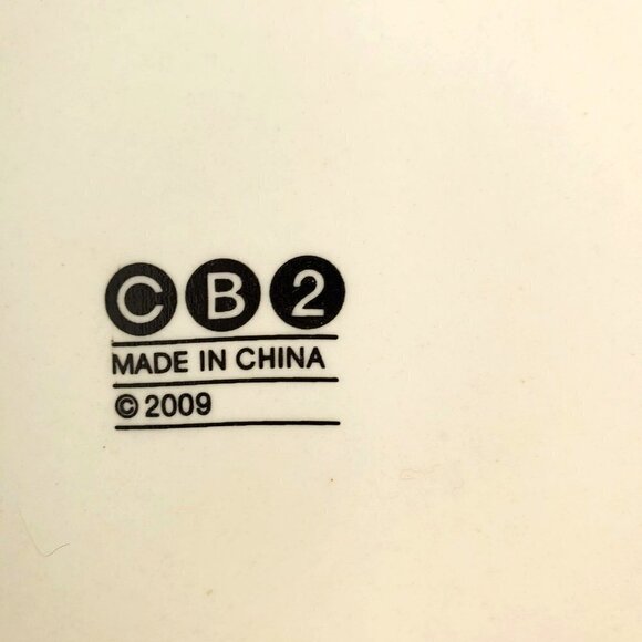 CB2 Crate Barrel Sushi Plates 2009 Olive 2011 Swiss Cheese Ceramic 6.5 x 5 Inch - Picture 3 of 7